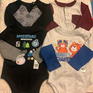 5/$25 Garanimals Long Sleeve Onesie Bundle
